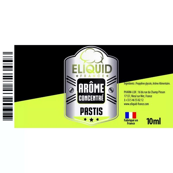 Arôme Pastis 10ml - Eliquid France