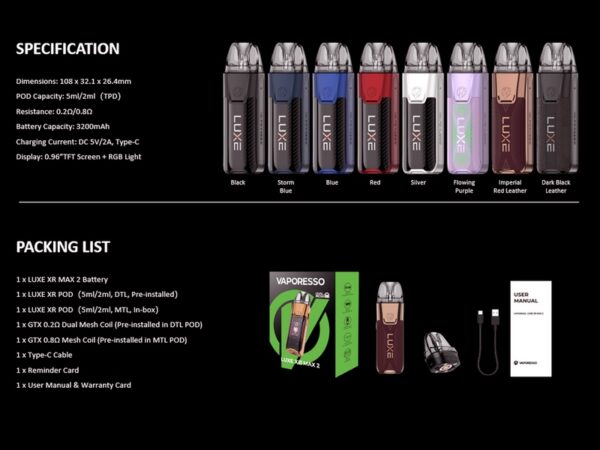 Kit LUXE XR Max 2 Vaporesso – Image 9
