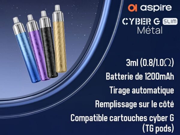 Kit Cyber G Slim Metallic - Aspire – Image 2