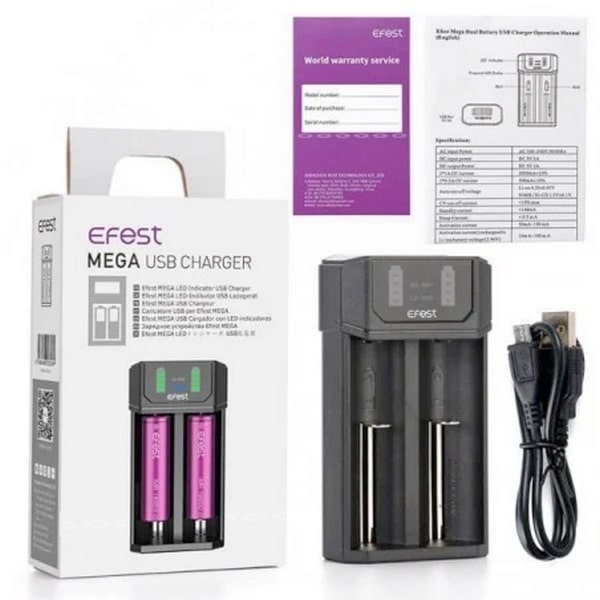 Chargeur d'accus Mega USB Efest Chargeur d'accus Mega USB Efest – Image 3