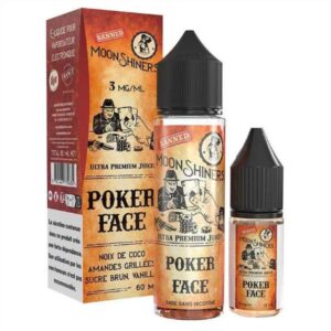 Boutique de e-liquide et e-cigarette à Bordeaux E-liquide Poker Face Moonshiners 60ml - Le French Liquide
