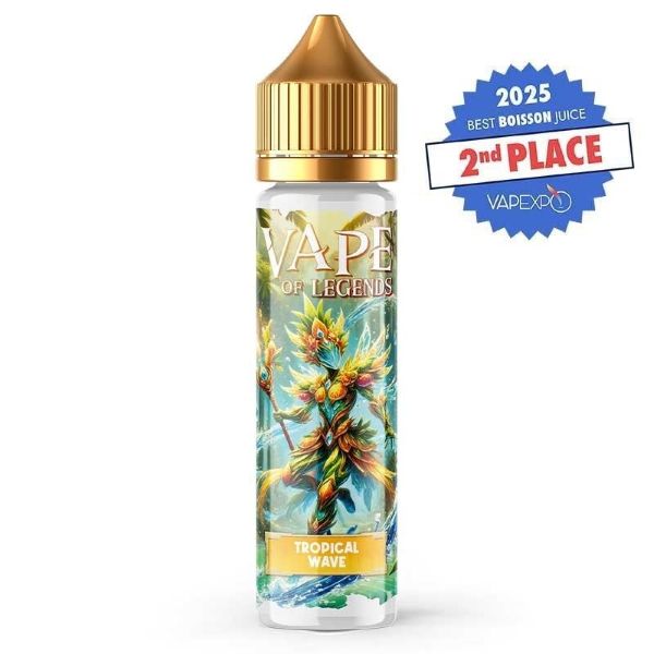 E-liquide Tropical Wave 50ml/0mg - Vape of Legends E-liquide Tropical Wave 50ml/0mg - Vape of Legends