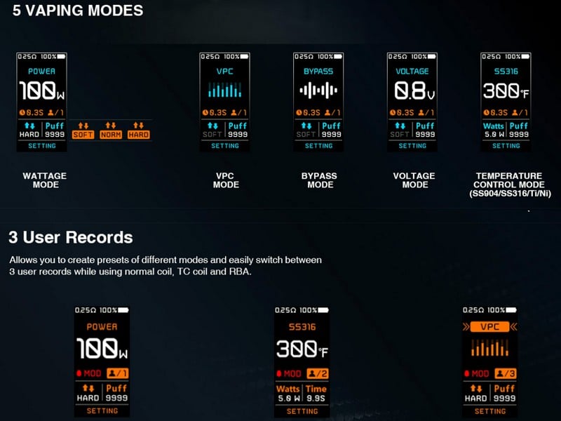 Box THELEMA Solo 100W Lost Vape Box THELEMA Solo 100W Lost Vape – Image 4